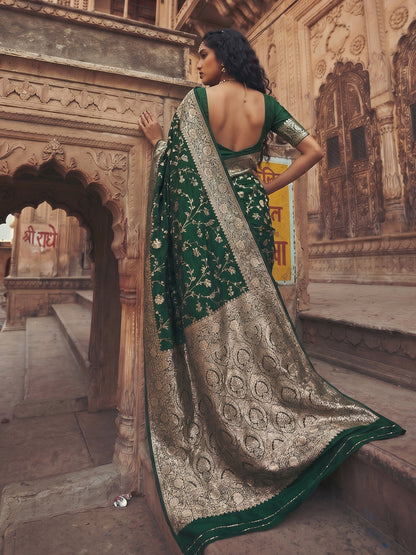 Shree Shyam Fashion Green Art Silk Fancy Saree