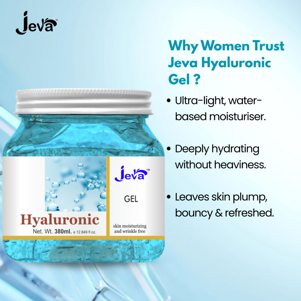 Jeva Hyaluronic Acid Face Moisturizer Hydrating Water Gel
