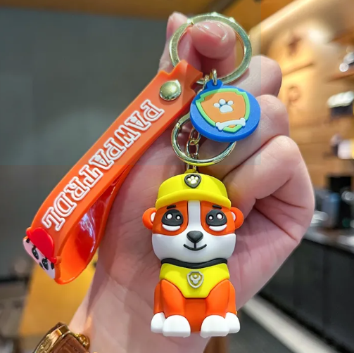 PAW PATROL | Yellow | Silicone Lanyard Keychain