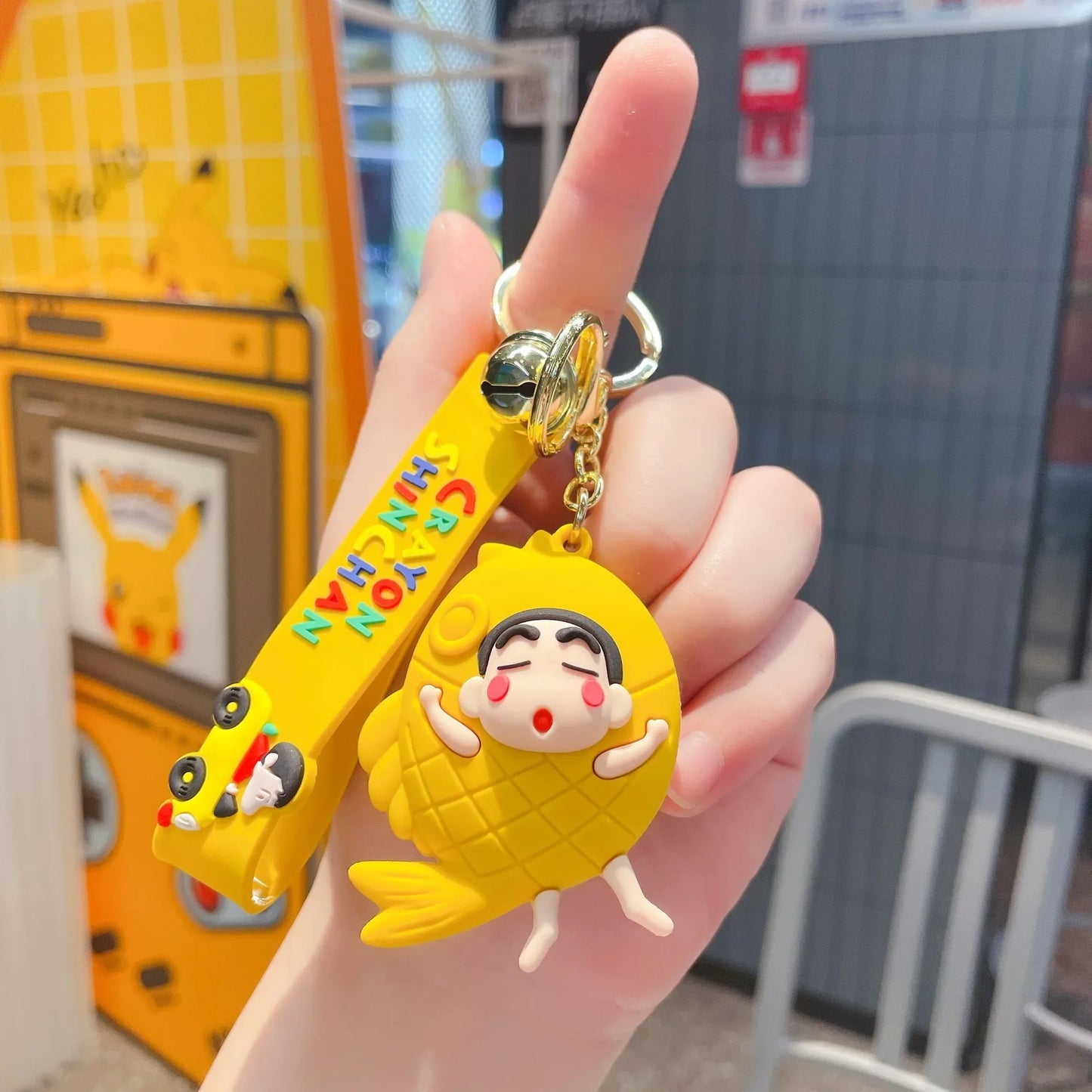Shinchan Cartoon Fish | 3D Lanyard Keychain | Silicone