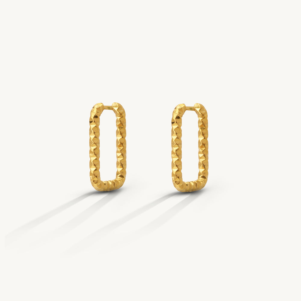Halo Frame Hoop Earrings