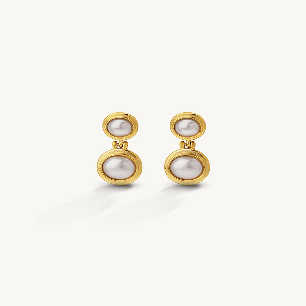 Chunky Pearl Drop Earrings