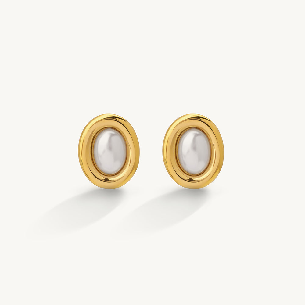 Everlasting Pearl Stud Earrings