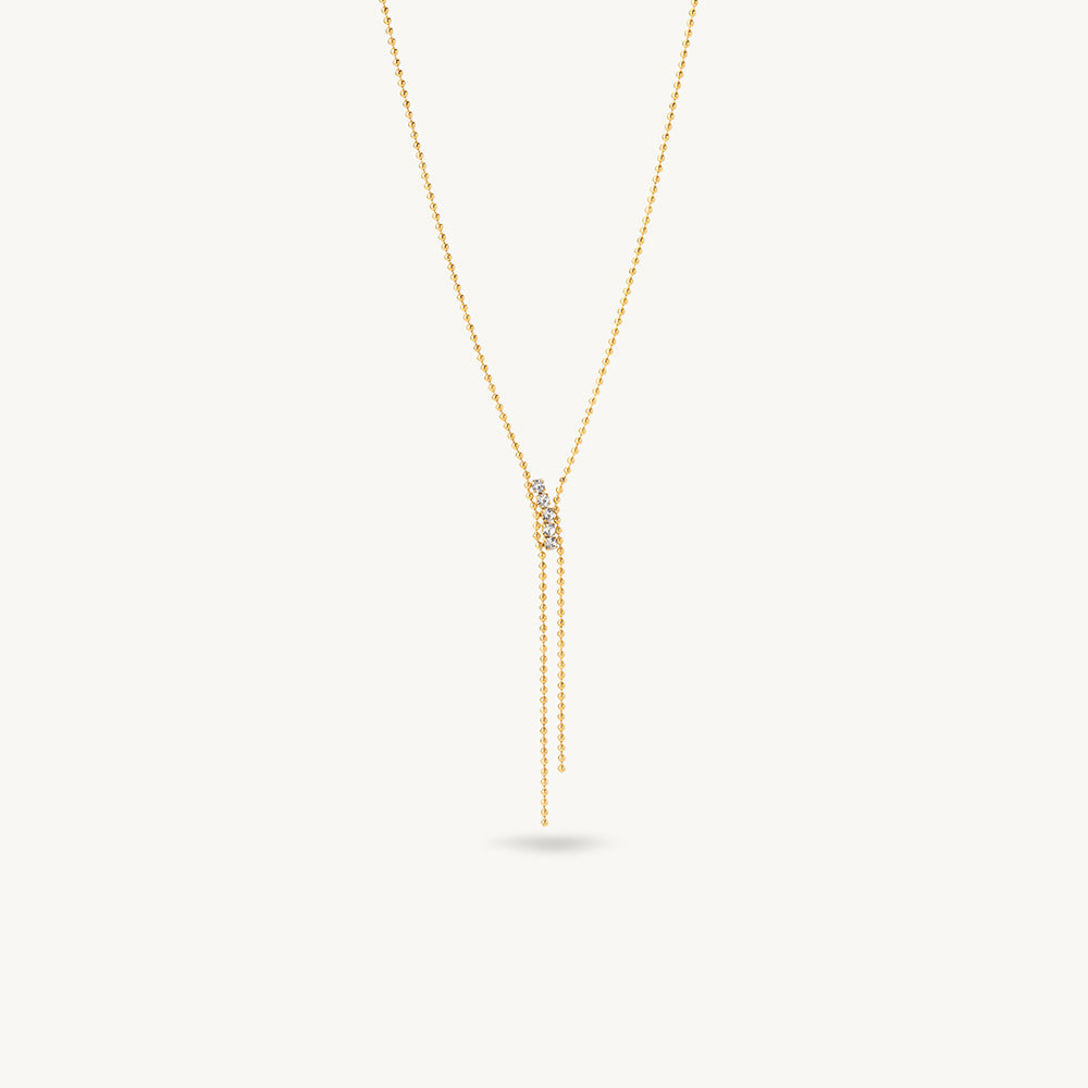 Crystal Accent Lariat Necklace