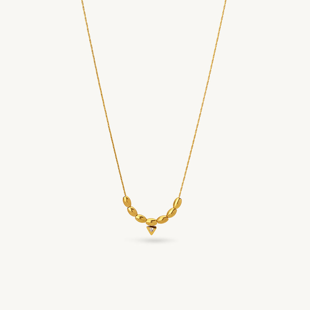 Beaded Spark Charm Necklace