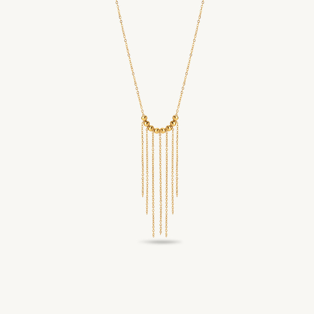 Fringe Flow Cascade Necklace
