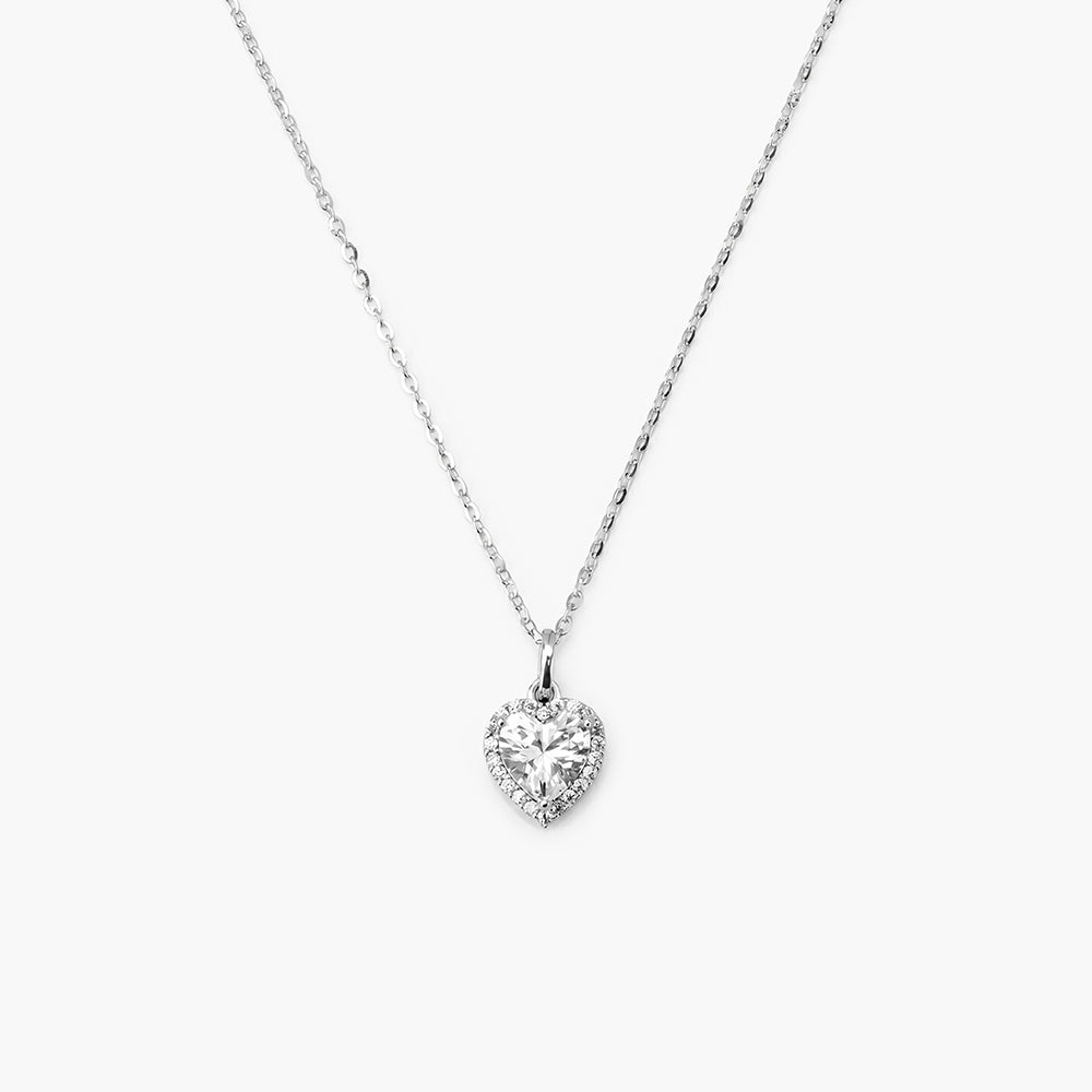Delicate Mini Heart 925 Sterling Silver Pendant Necklace