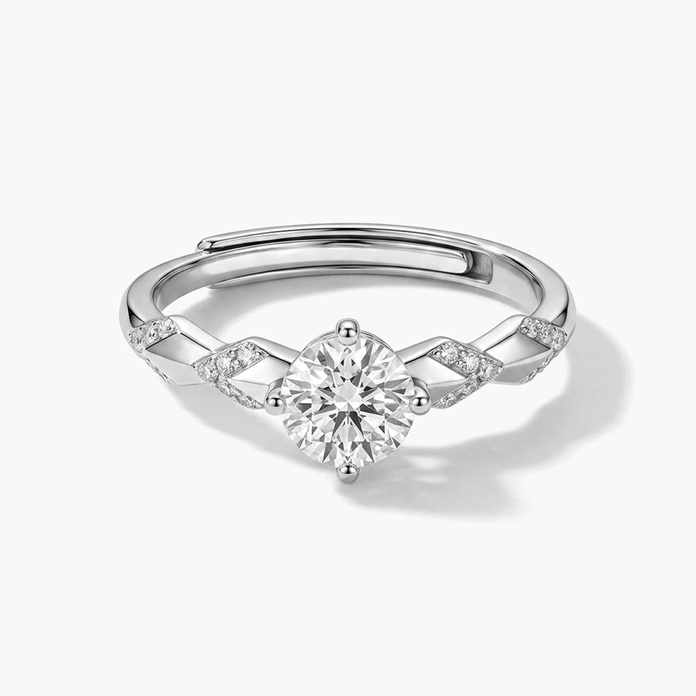 Interwind Solitaire 925 Sterling Silver Ring