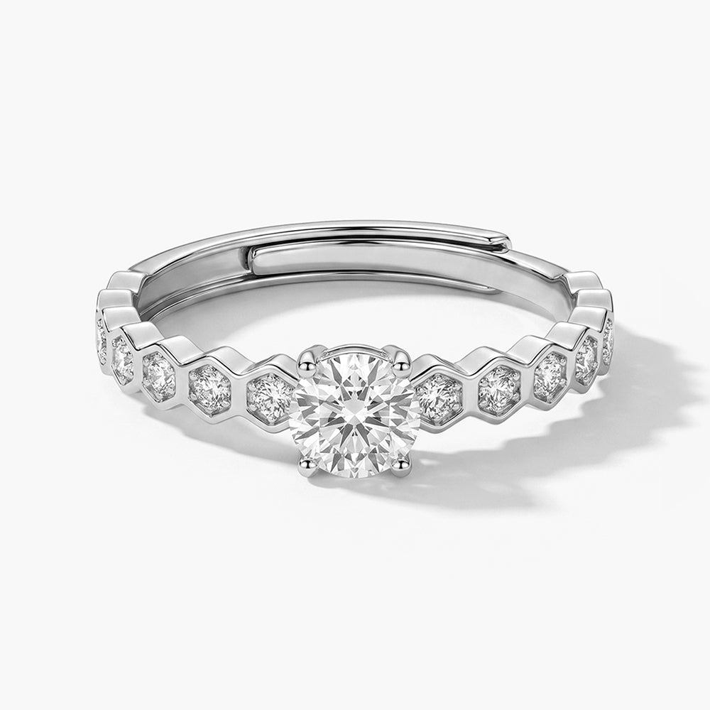 Petite Solitaire 925 Sterling Silver Ring