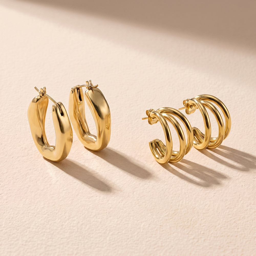 Wobbly Circle Hoop Set