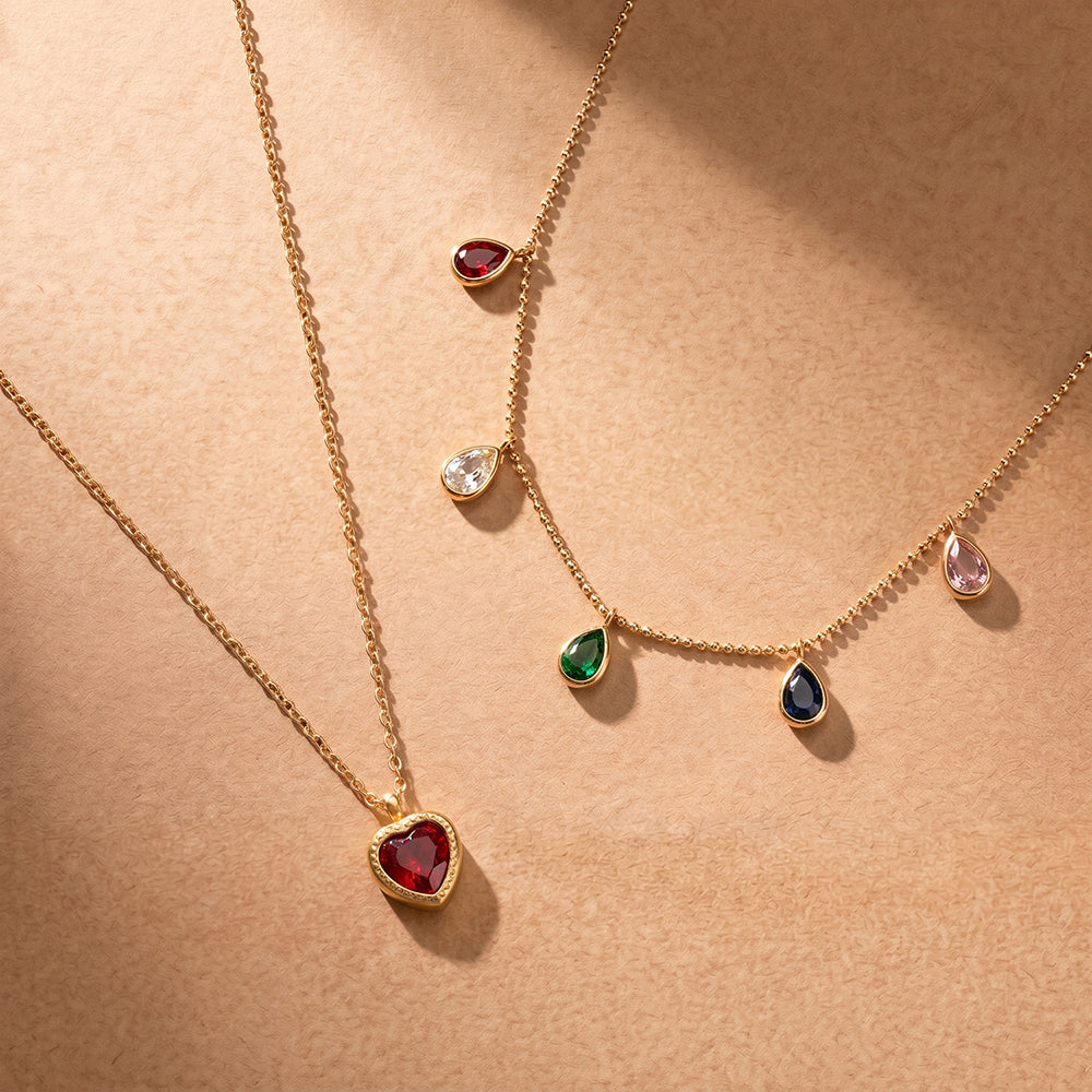 Red Heart Colorful Stone Set