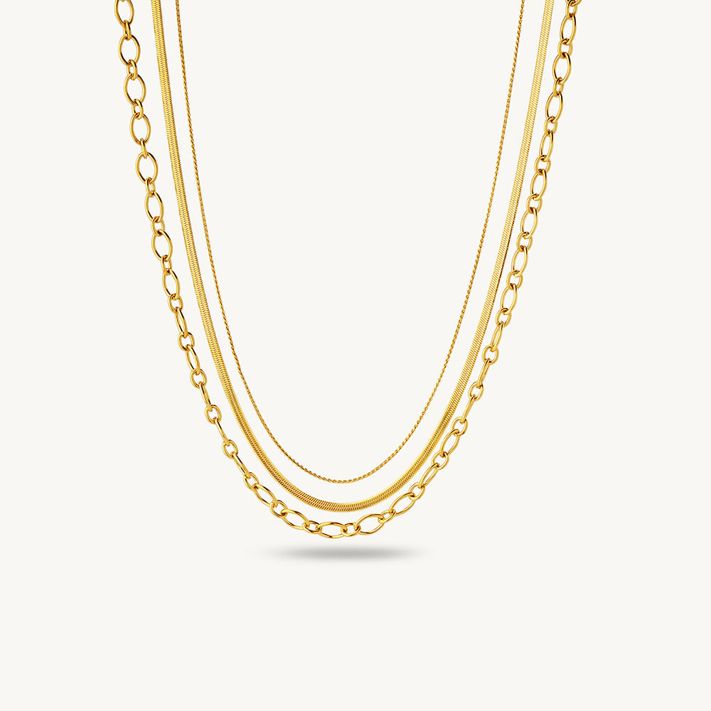 Radiant Triple Layer Necklace