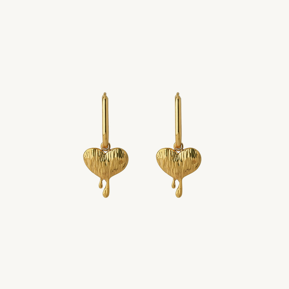 Melting Heart Drop Earrings