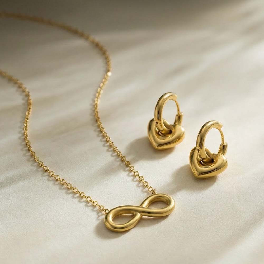 Infinite Heart Love Jewellery Set