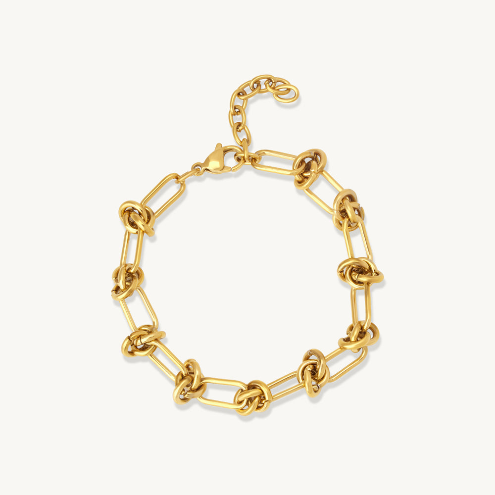 Refined Linked Chain Bracelet