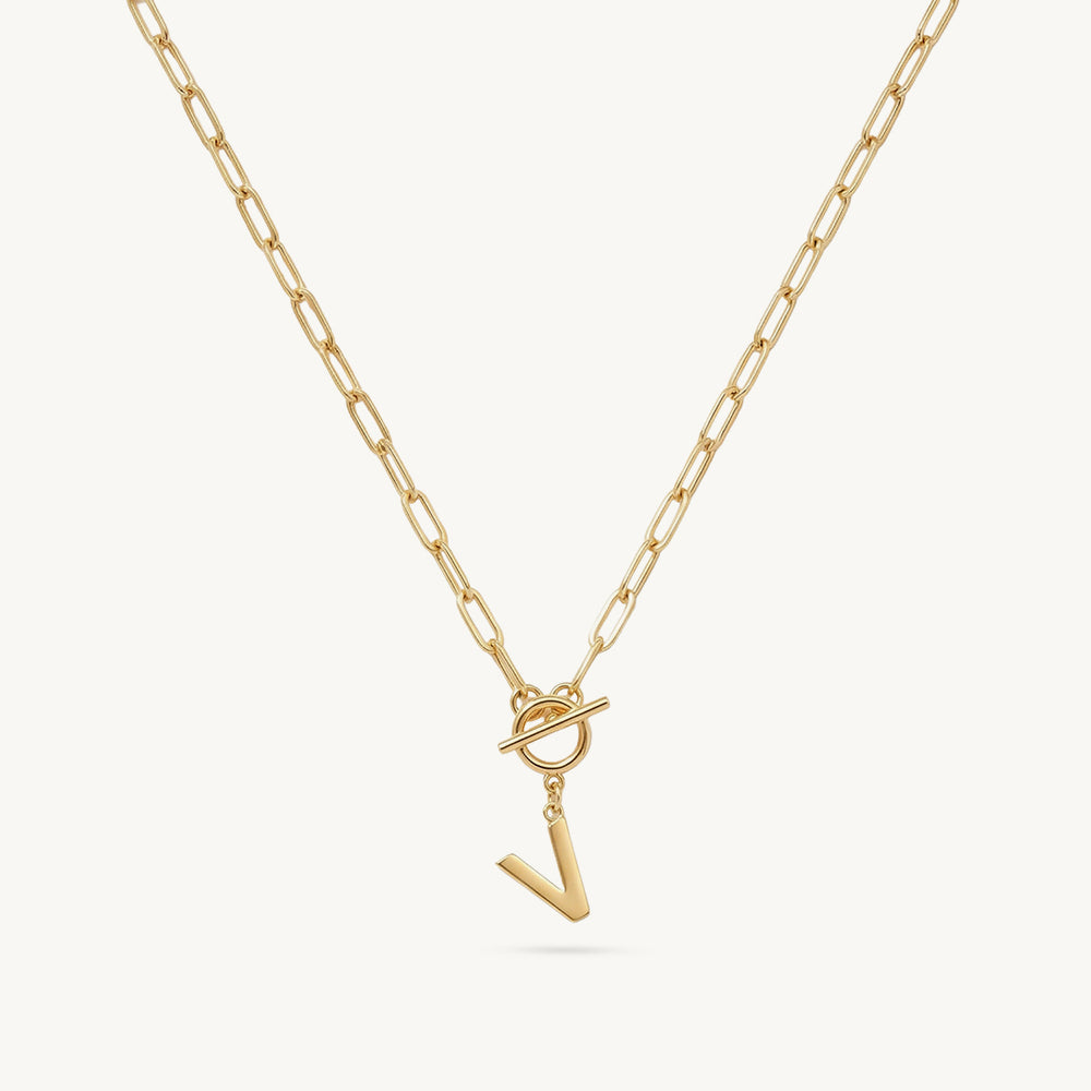 V Drop Toggle Necklace