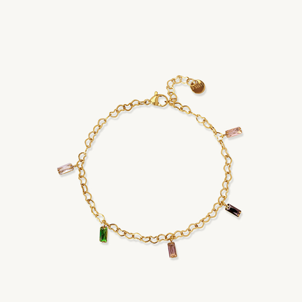 Elegant Multicolour Charm Bracelet