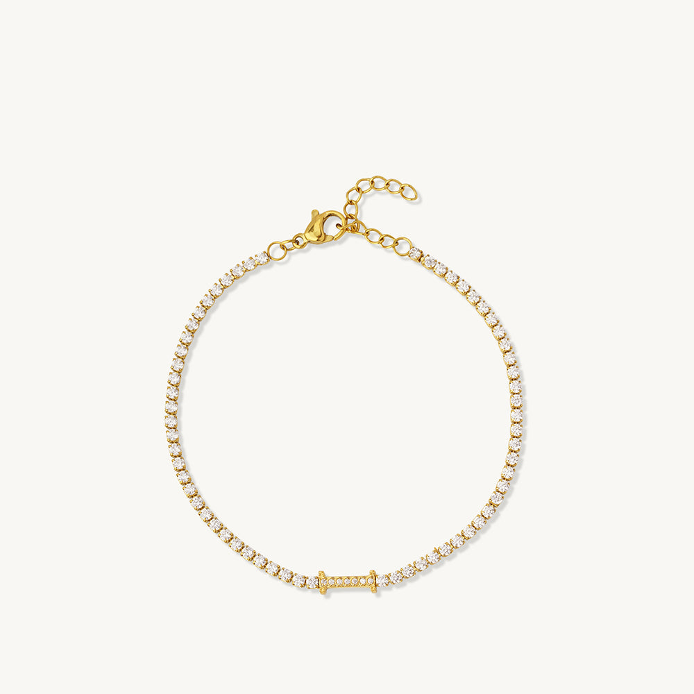 Elegant Initial Charm Bracelet