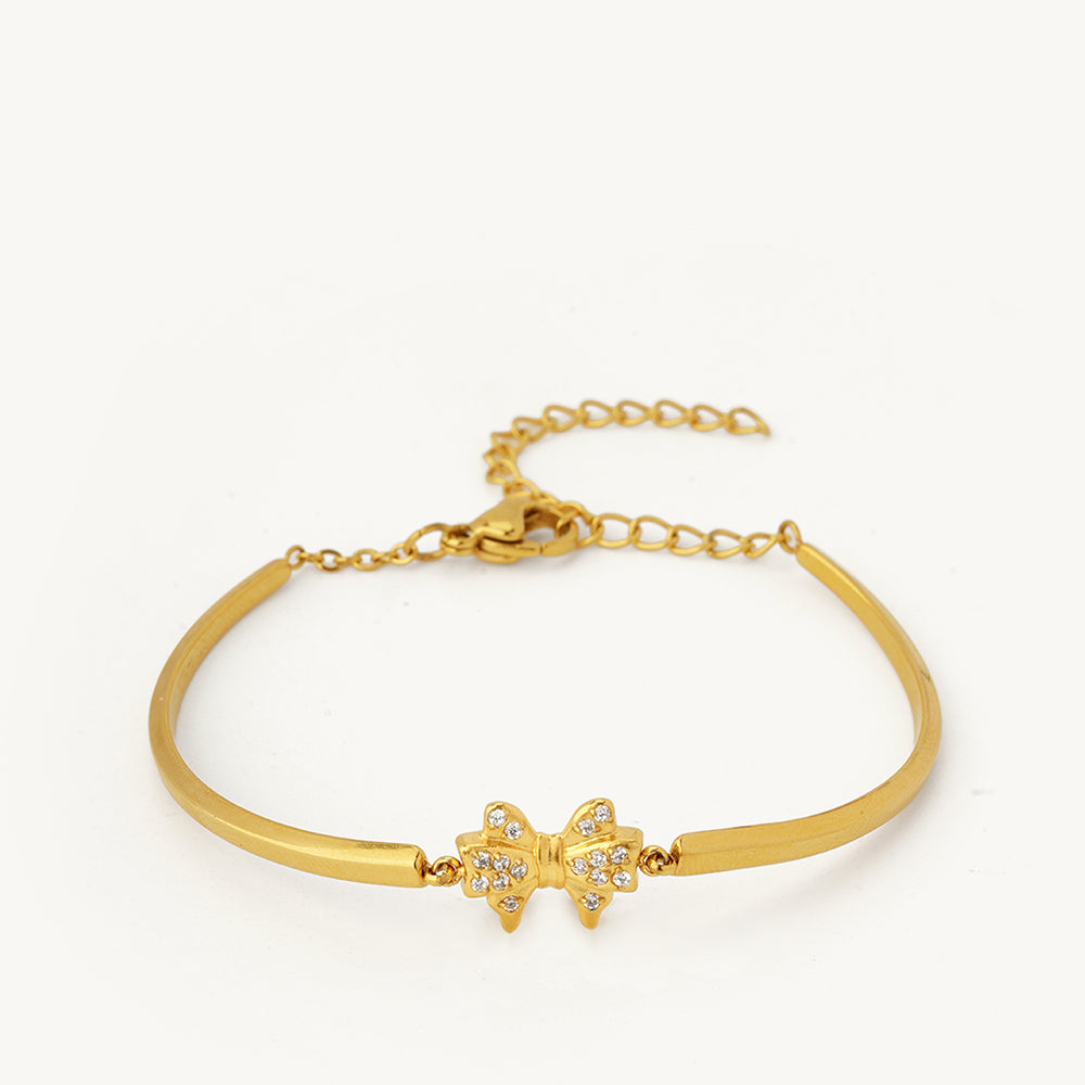 Sparkling Bow Bracelet