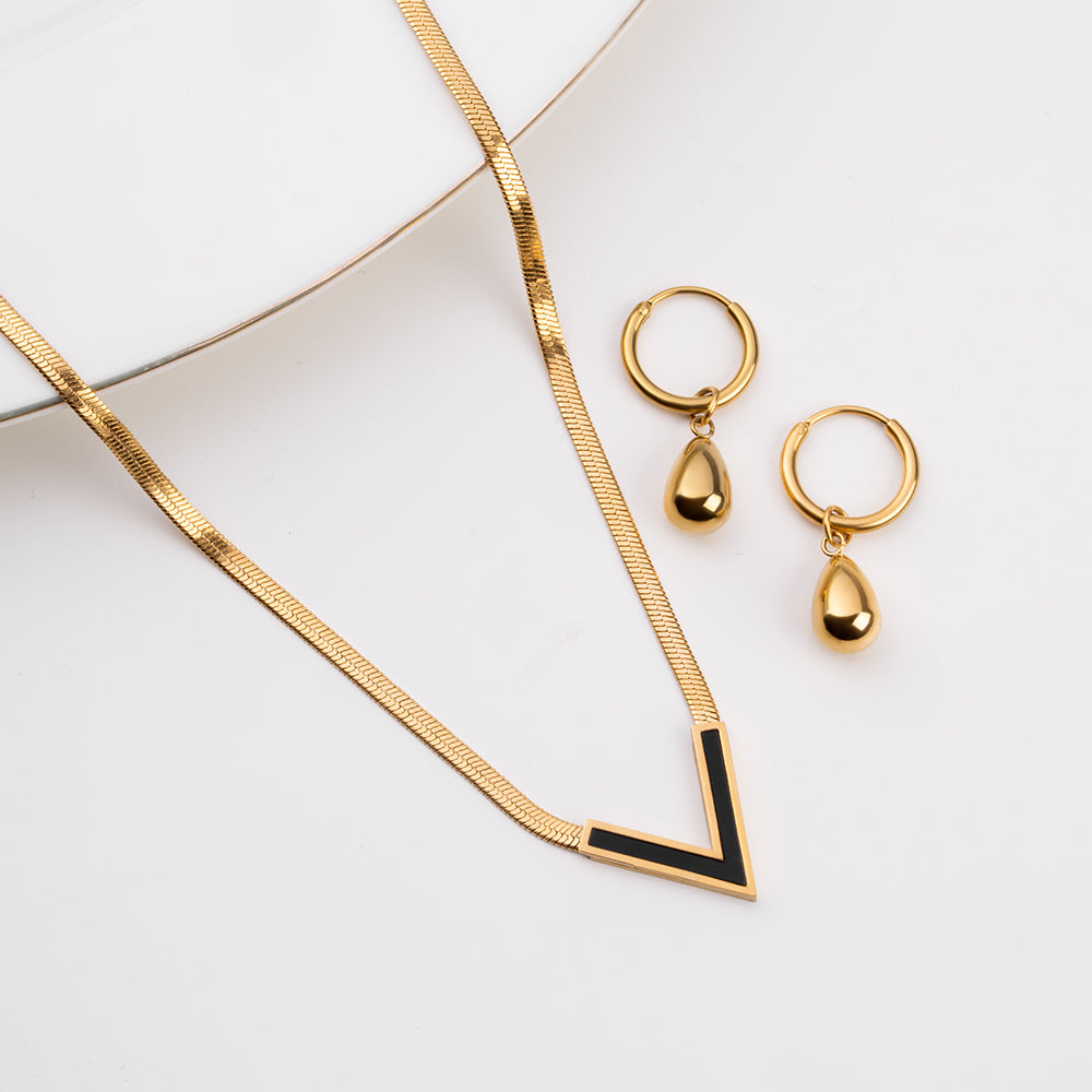 Vixen Noir Drop Elegance Jewellery Set