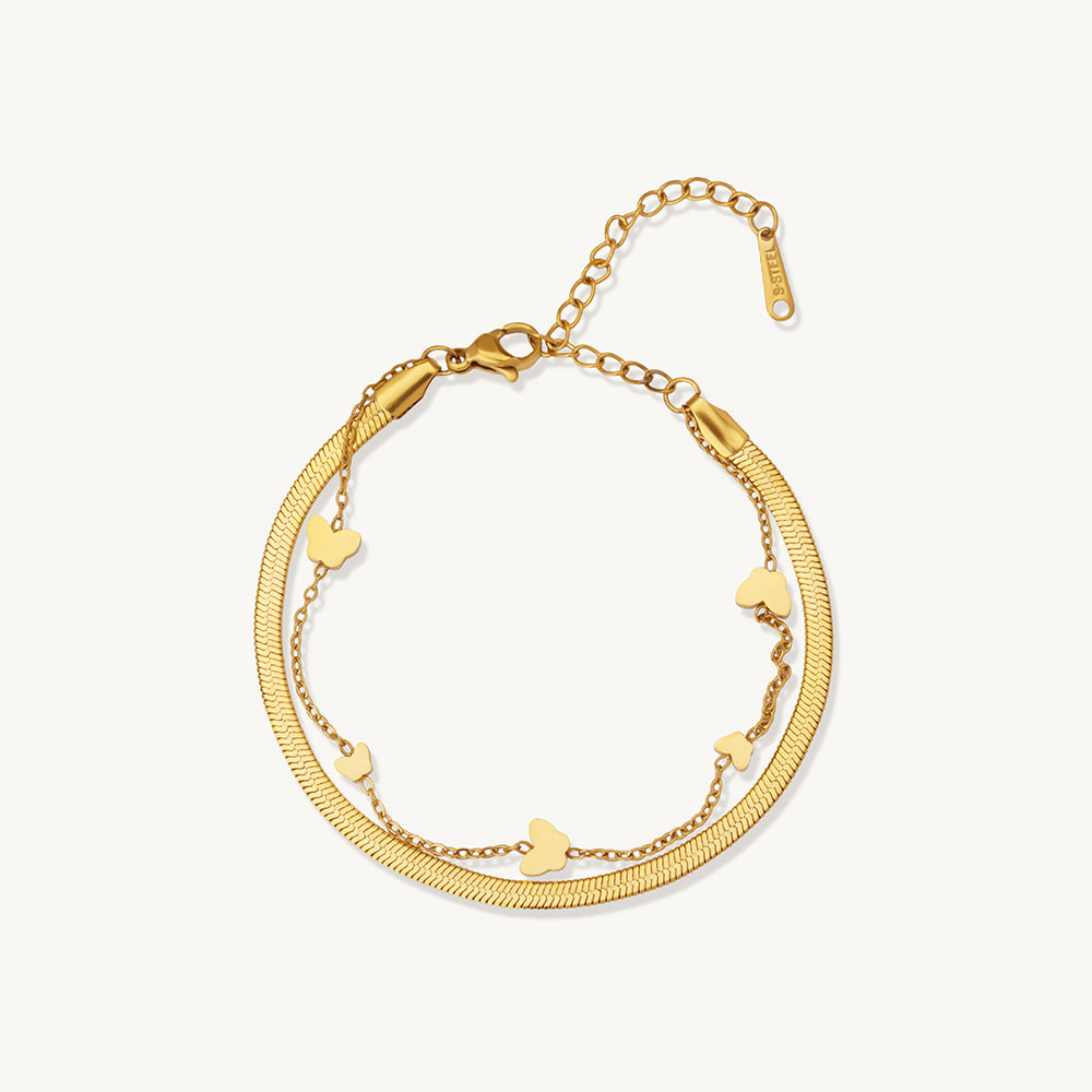 Heart Charm Chain Bracelet