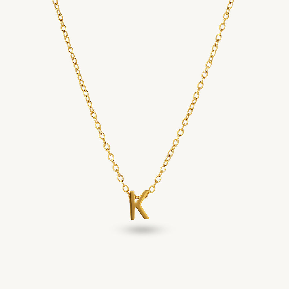 Elegant Initial K Necklace