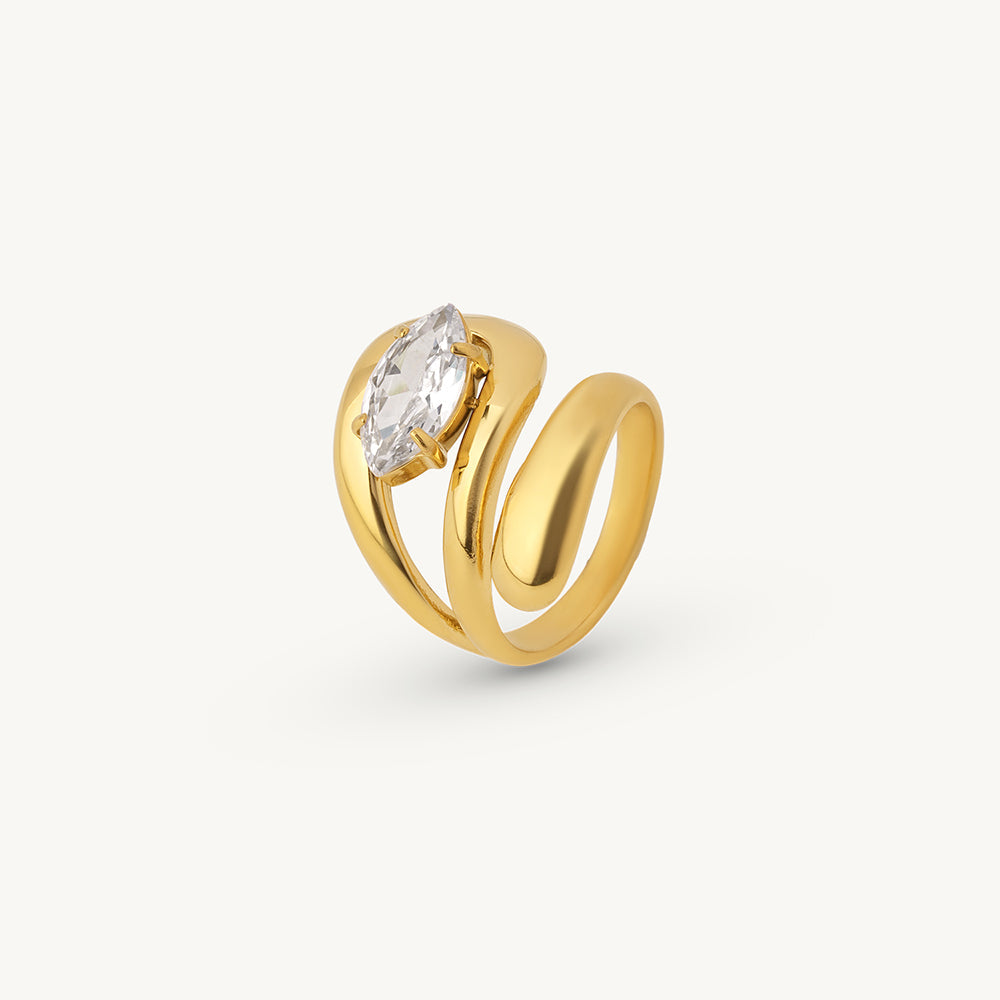 Teardrop Spark Ring