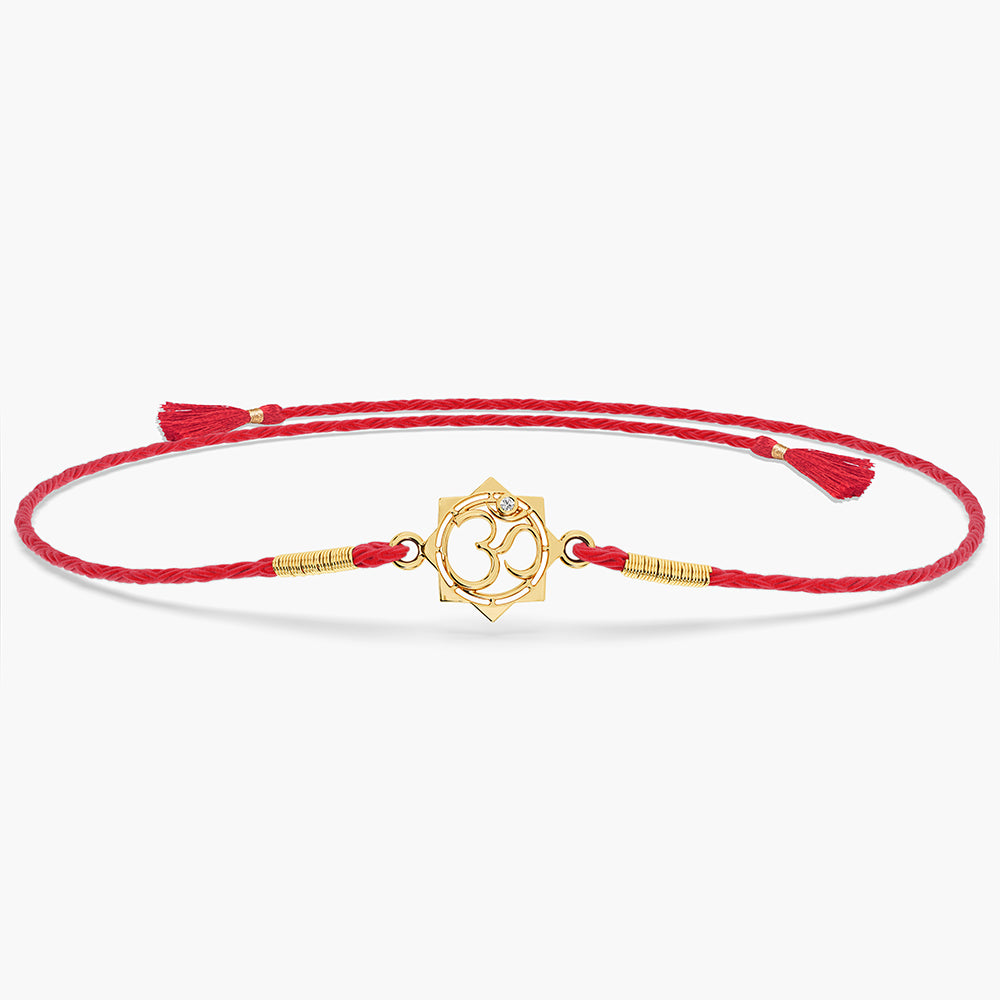 Harmony Om Fine Silver Rakhi