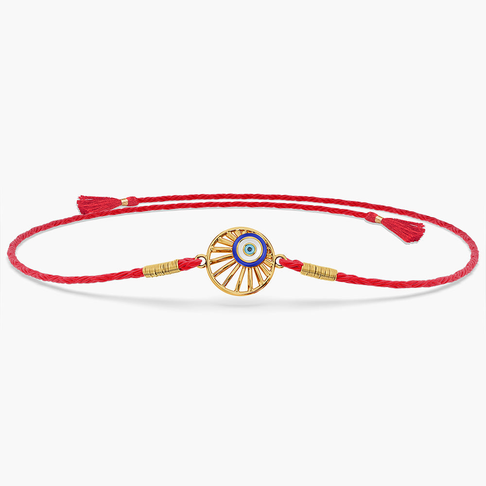 Protective Evil Eye Fine Silver Rakhi