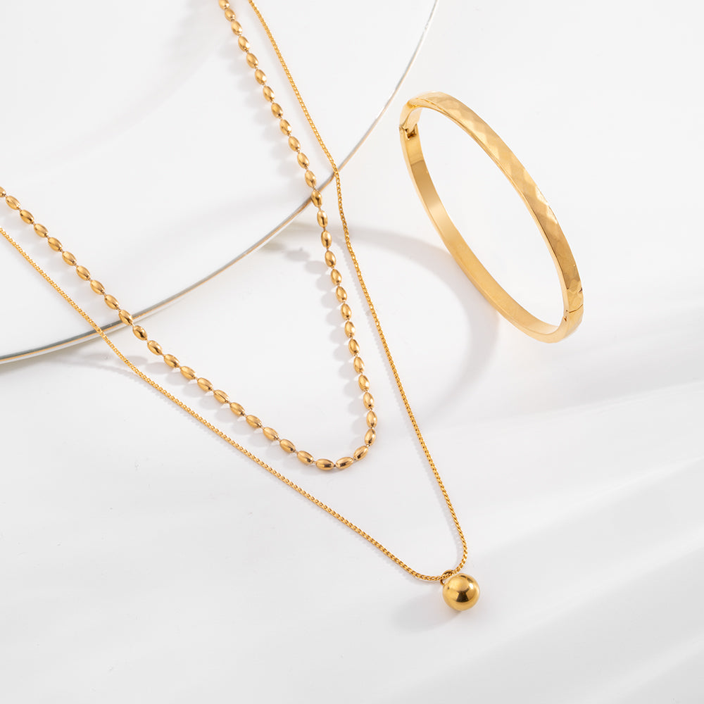 Layered Bead Haze Elegance Set