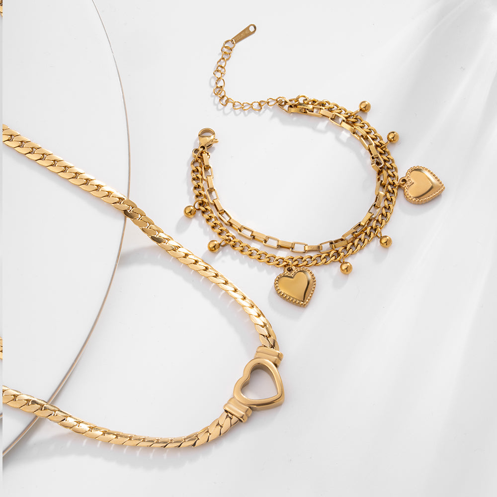 Cuban Heart Statement Love Set