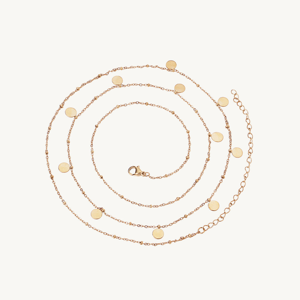 Delicate Coin Disc Charm Waist Chain