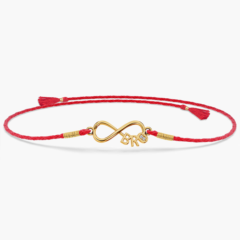 Eternal Infinity BRO Fine Silver Rakhi