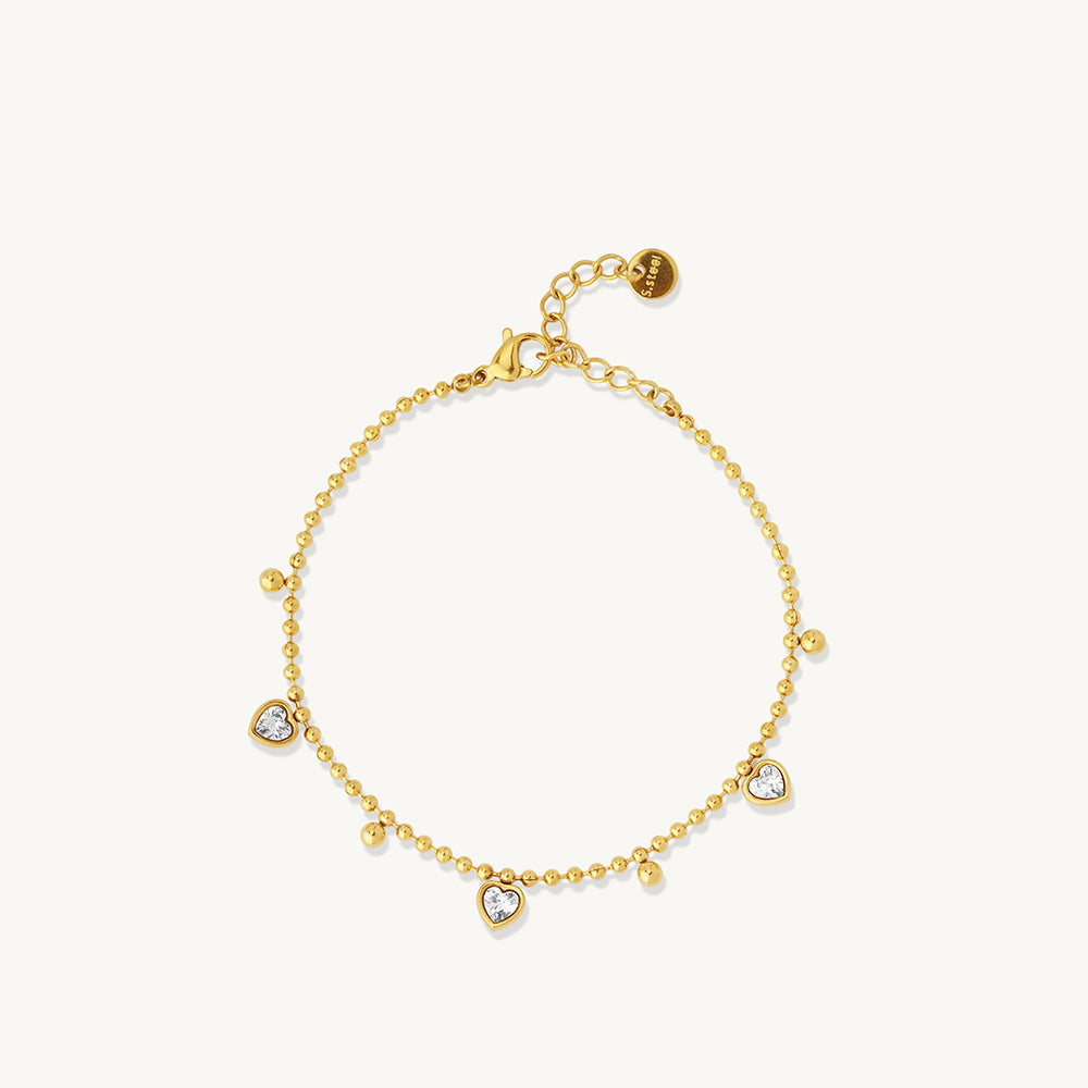 Auric Crystal Heart Bracelet