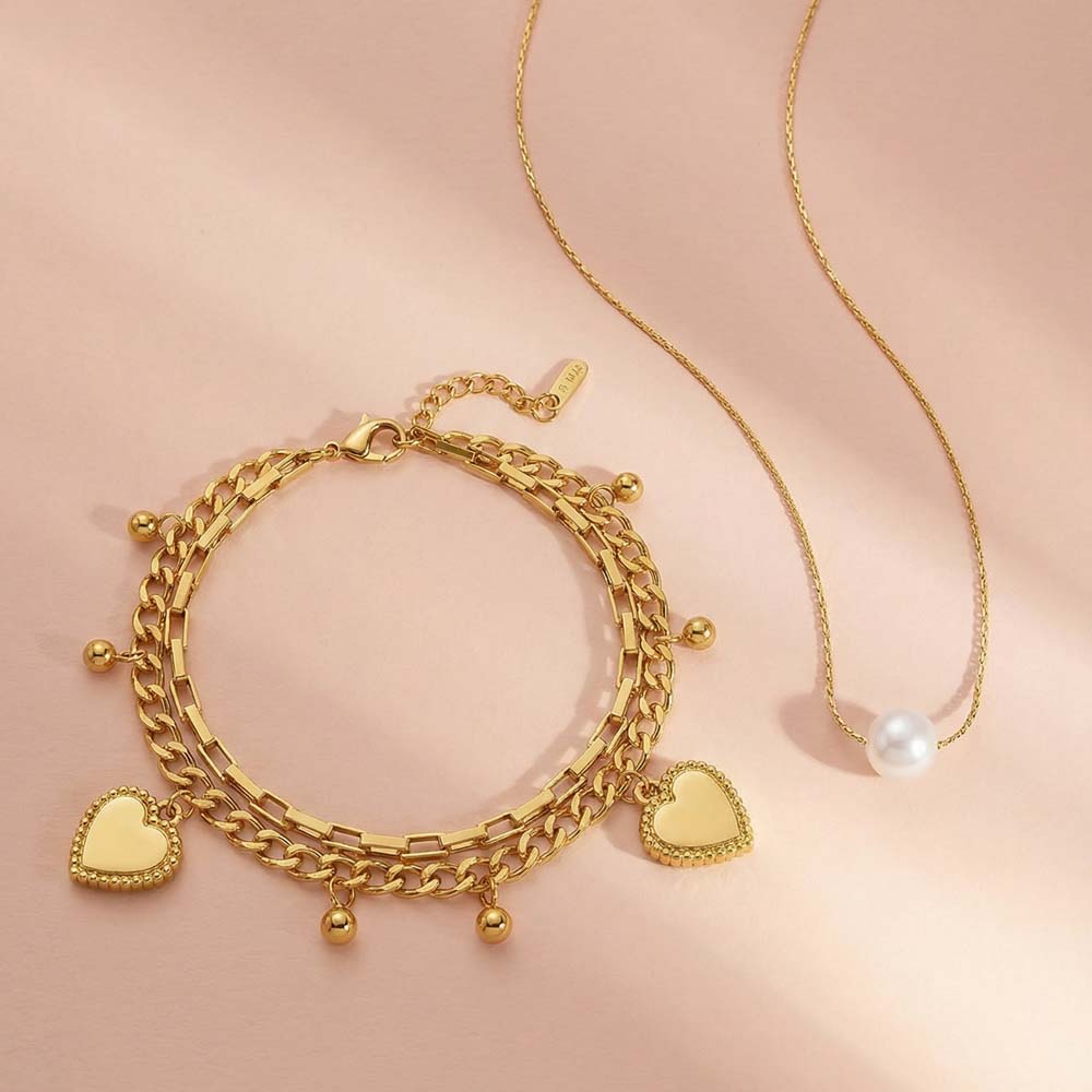 Pearl Heart Promise Set