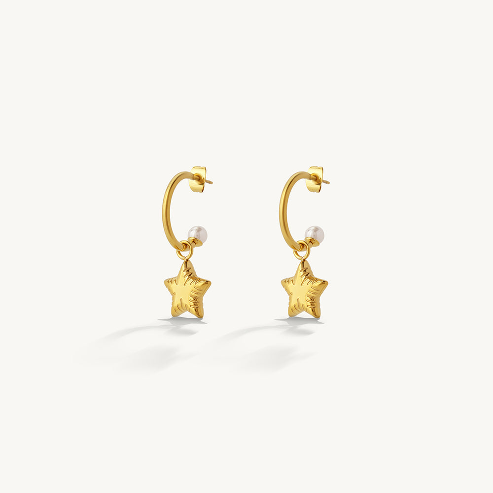Celestial Star Charm Earrings