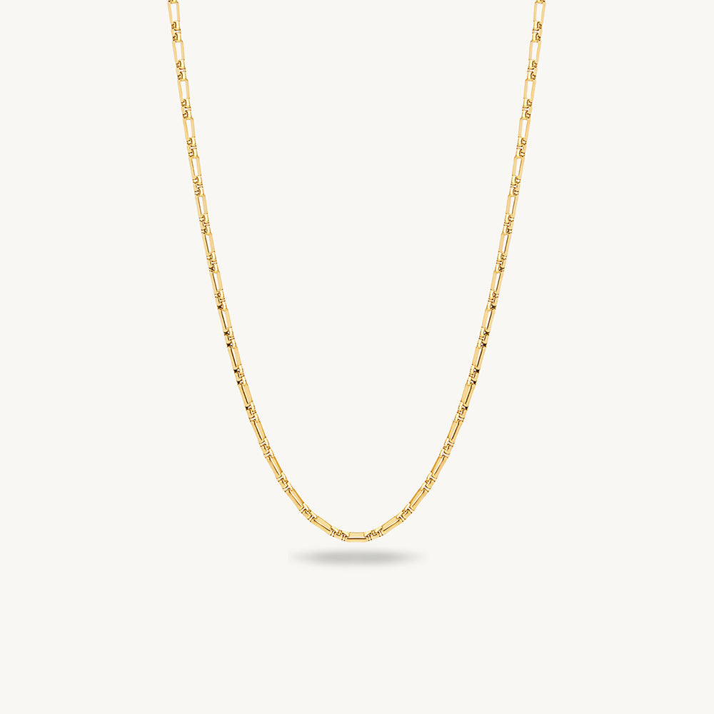 Minimal Bamboo Link Necklace