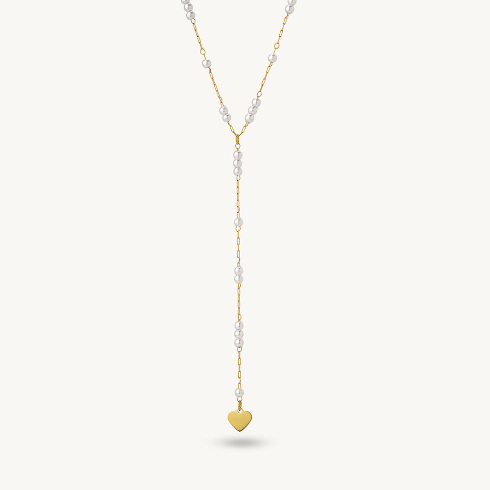 Aurelia Pearl Lariat Necklace