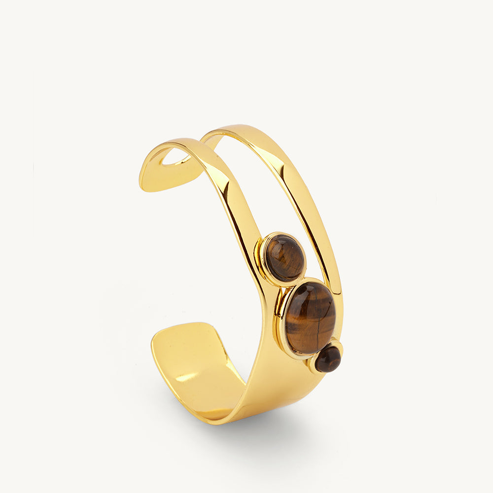 Tiger Eye Statement Cuff