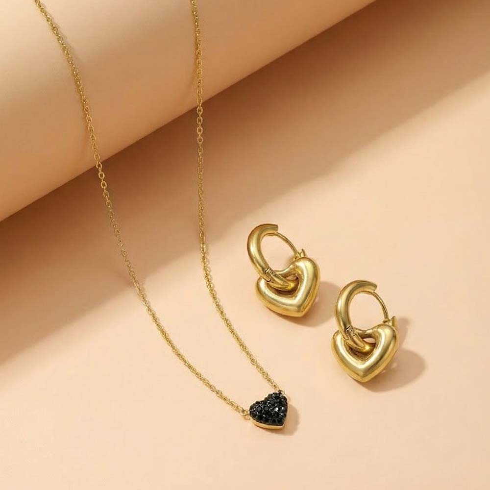 Delicate Heart Jewellery Set