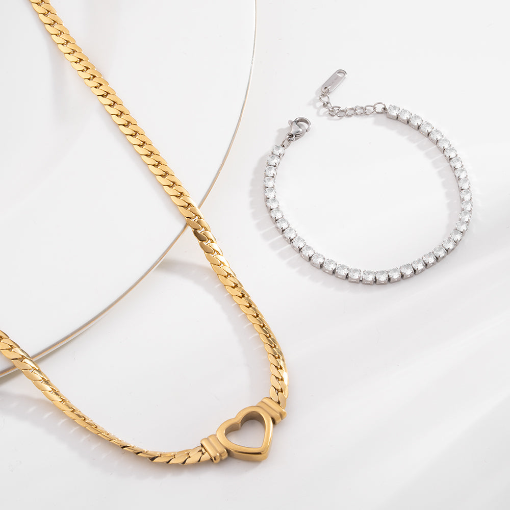 Timeless Cuban Heart Allure Set