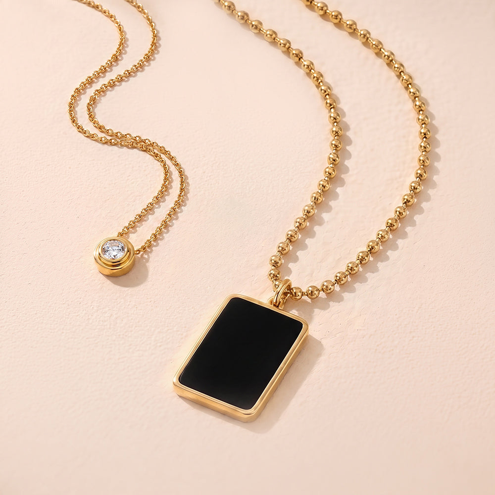Sparkling Stone & Onyx Set