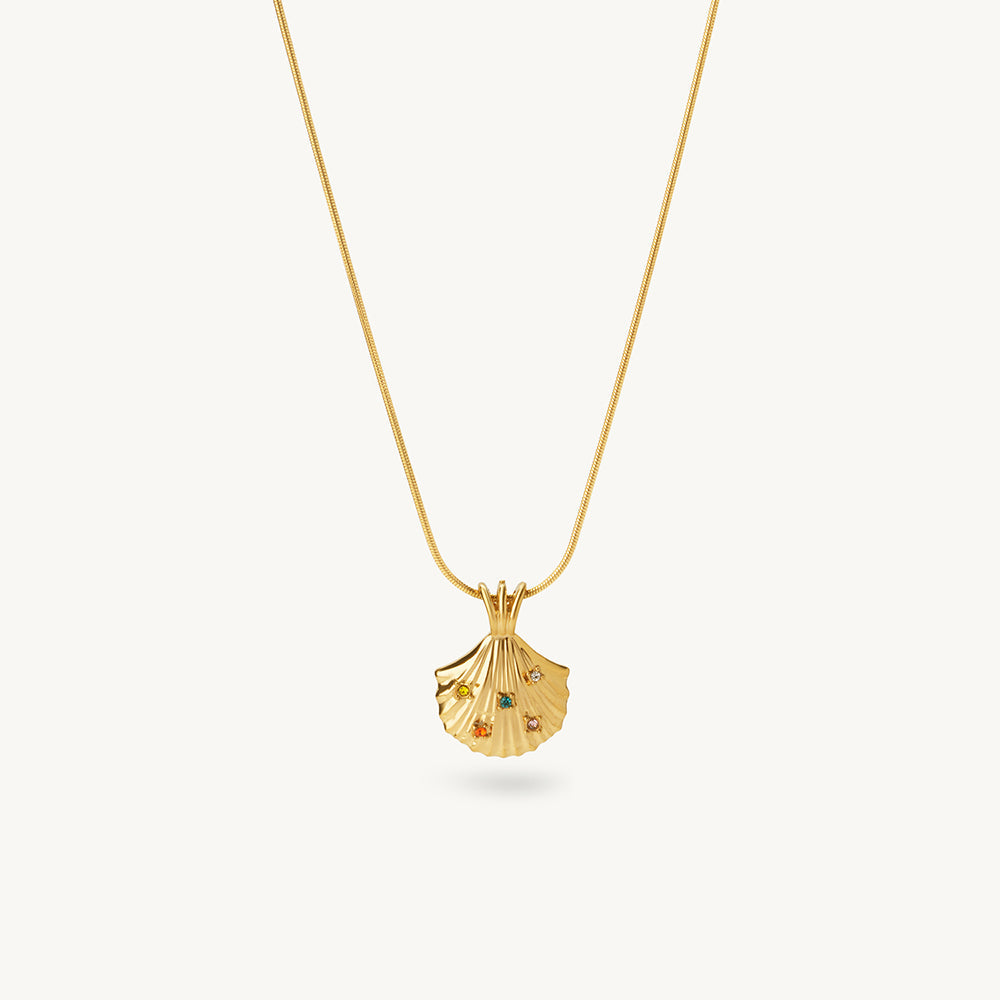Ocean Treasure Shell Pendant Necklace