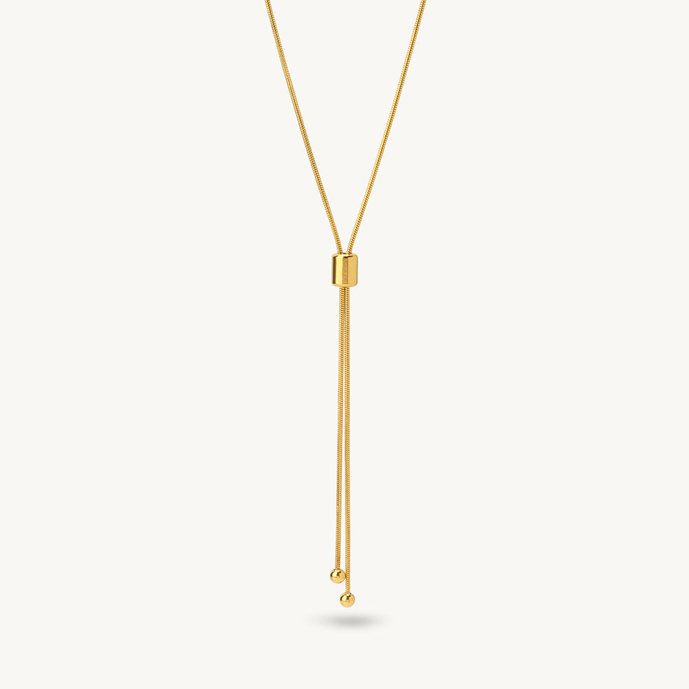 Fluid Line Lariat Necklace