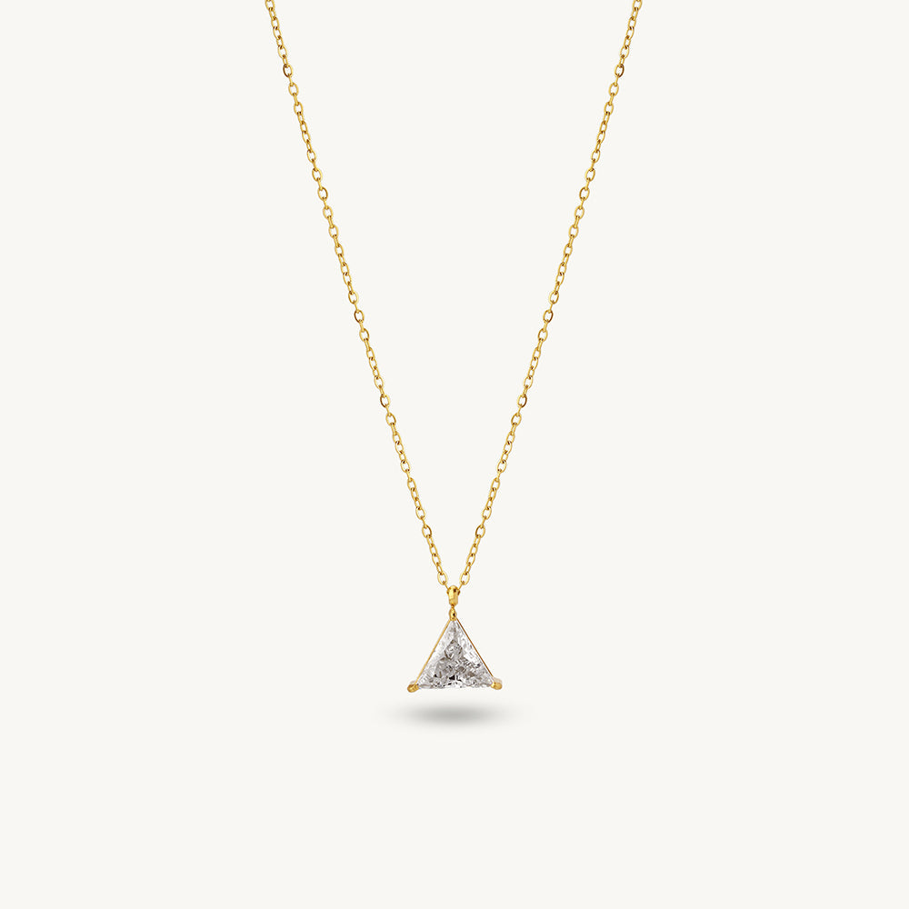 Elegant Triangle Crystal Necklace