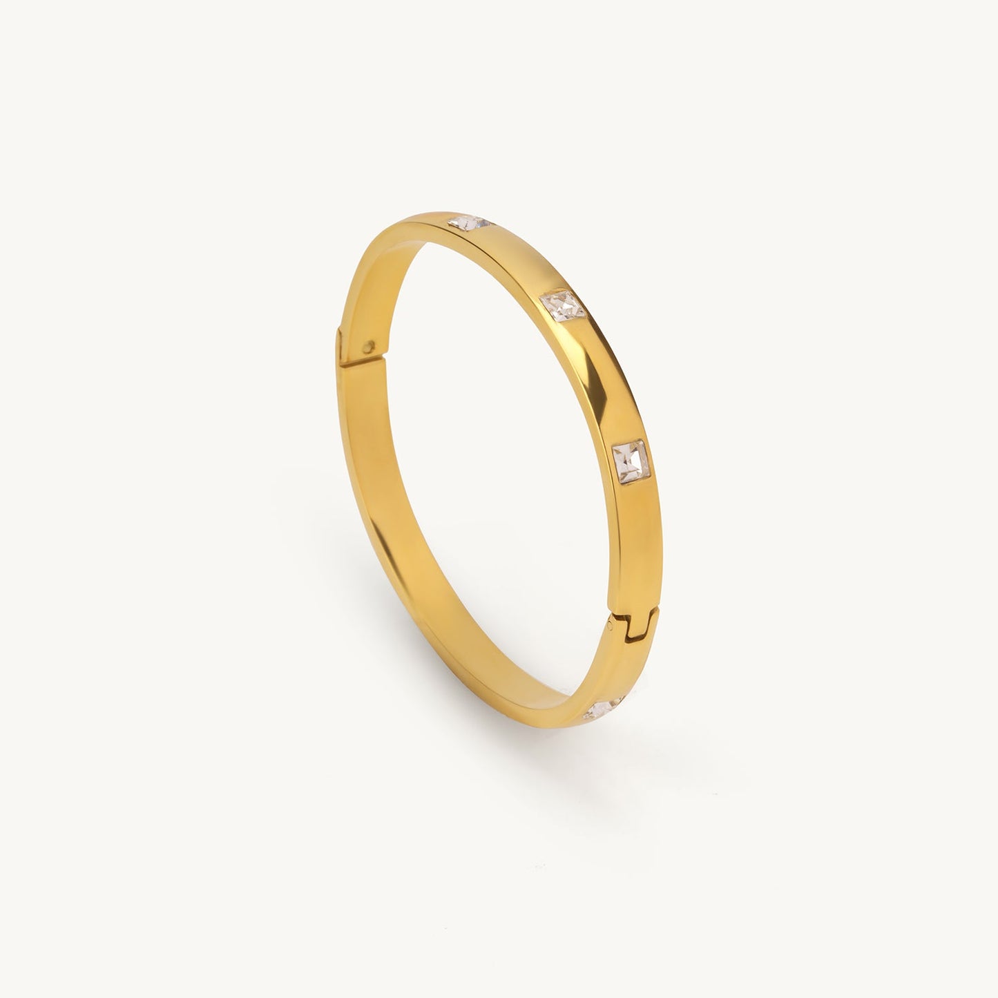 Crystal Accent Bangle Bracelet