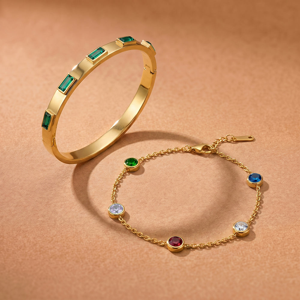 Enchanting Emerald Stone Set