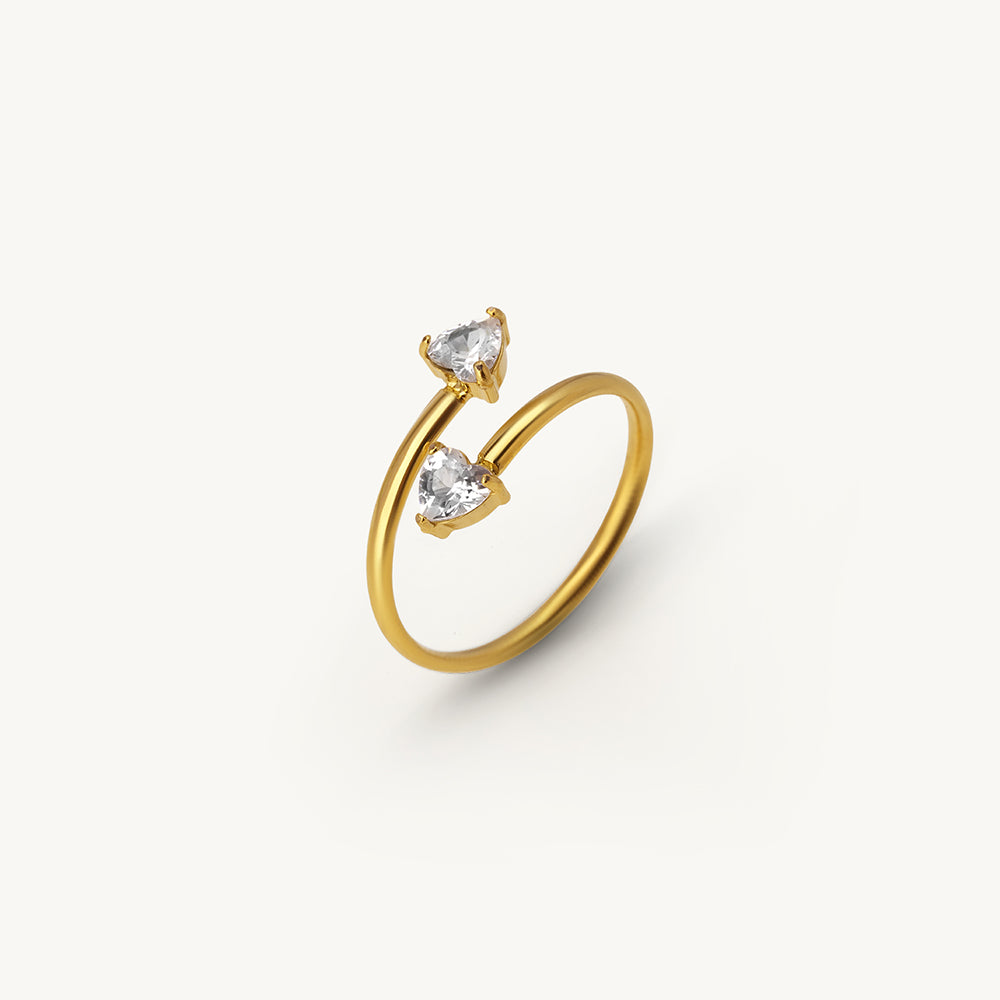 Aurelia Twin Crystal Ring