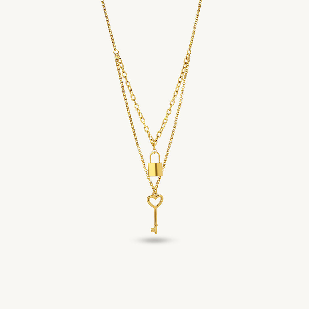 Radiant Heart Key Necklace