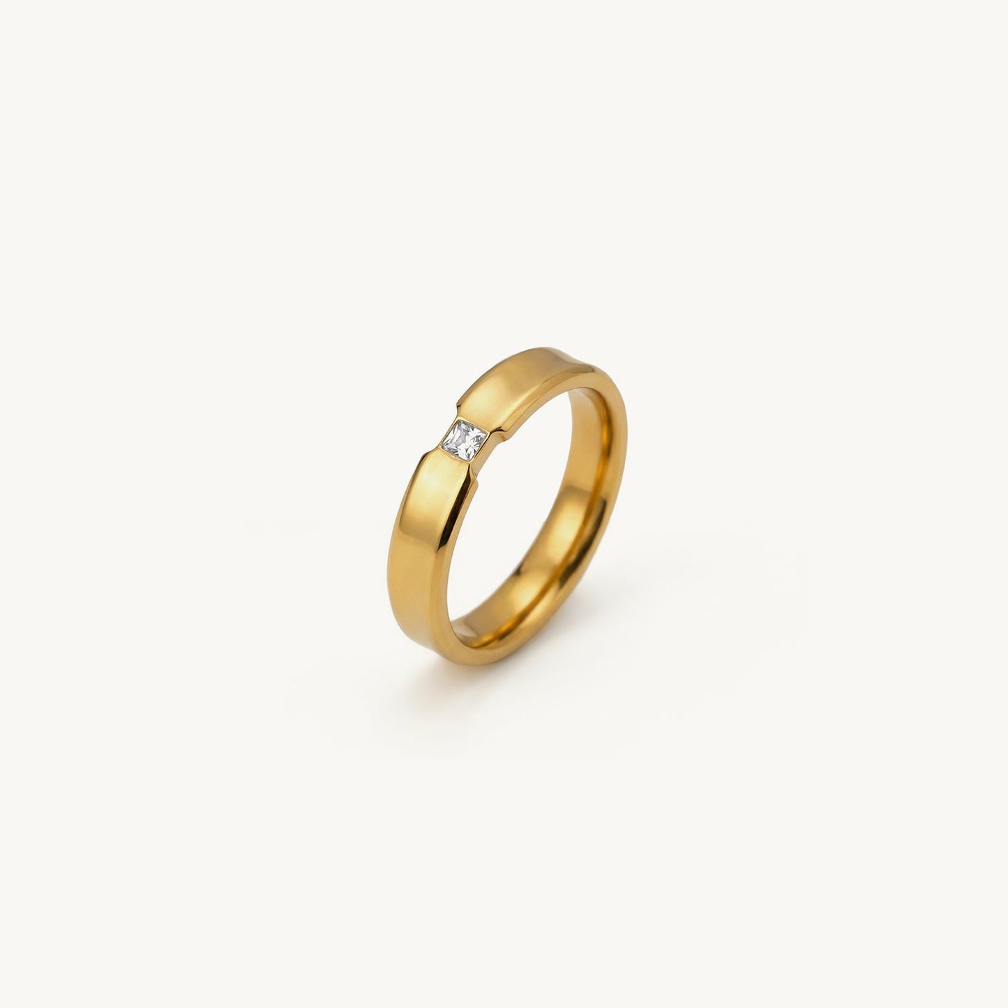 Centre Stone Accent Band Ring